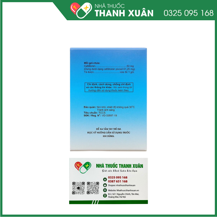 Cốm pha hỗn dịch Cefriven 50 điều trị các nhiễm khuẩn